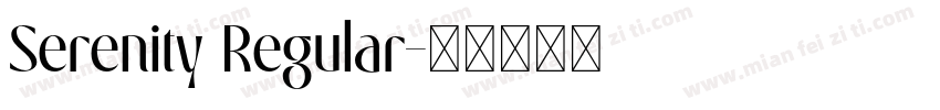 Serenity Regular字体转换